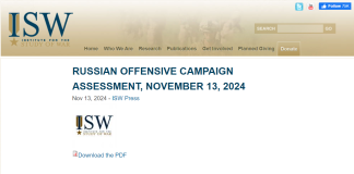 ISW: Кремль пытается диктовать условия переговоров по Украине перед приходом новой администрации США